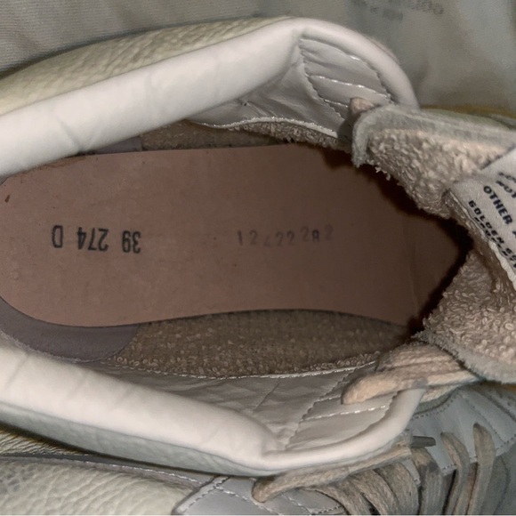 Golden Goose Midstar White and Tan Sneakers - Picture 11 of 14